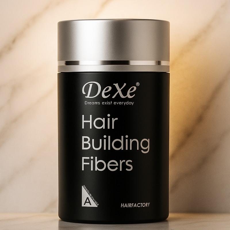 Polvo Capilar de Fibras Dexe™: Solución Inmediata para Zonas con Calvicie | Negro