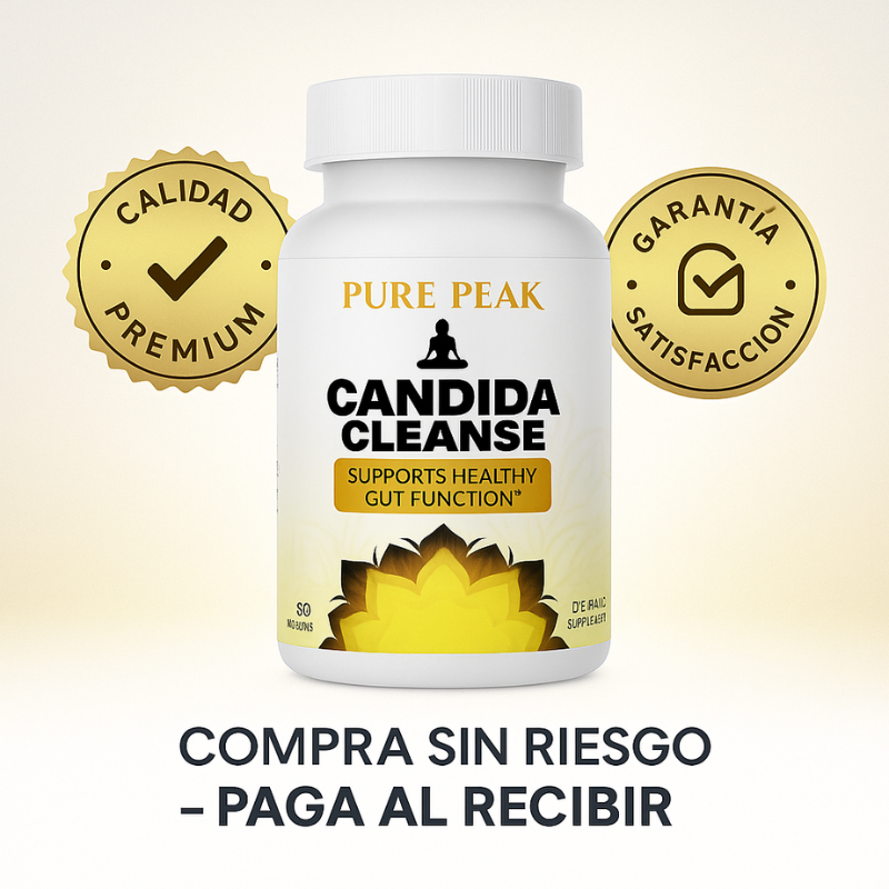 Candida Cleanse Pure Peak™: Apoyo Natural para tu Salud Intestinal 60 Cápsulas