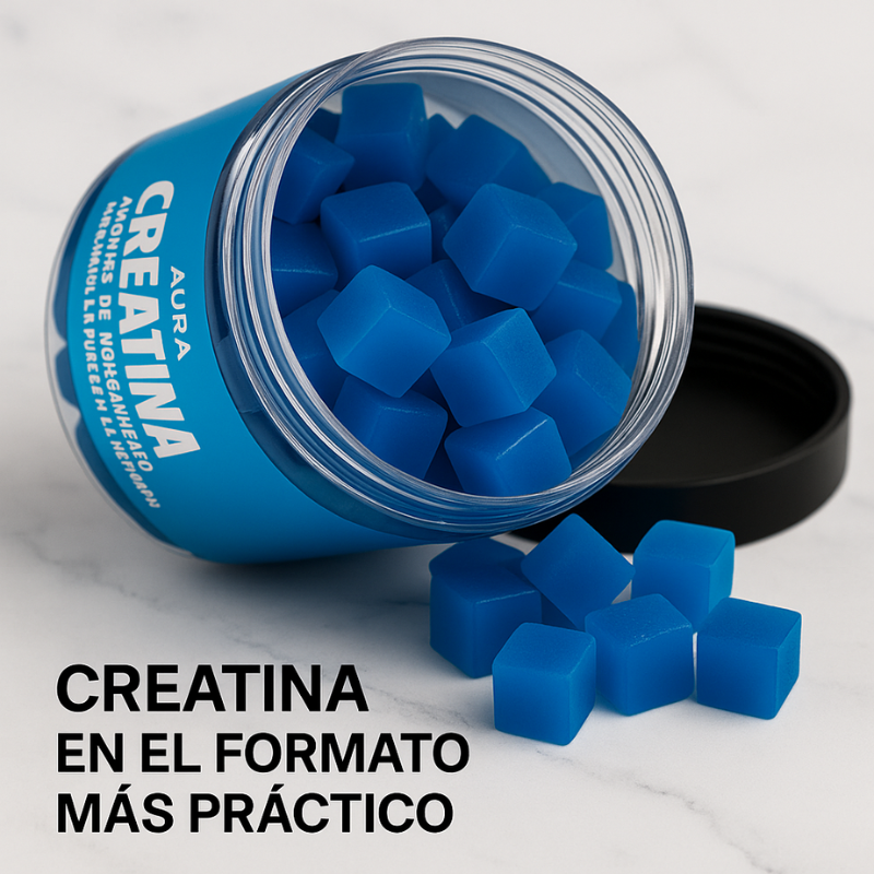 Aura Gummies Creatina™ 2X1: Energía y Vitalidad en Formato de Gomitas 120 Pzs
