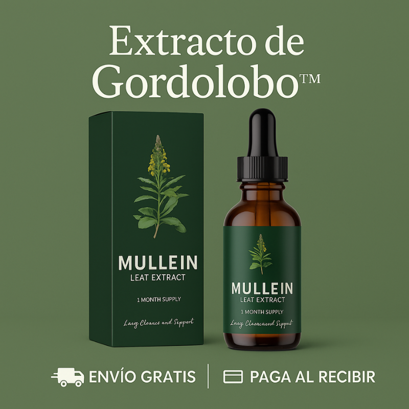 Mullein Gotas™: Limpieza Pulmonar & Hepática Natural