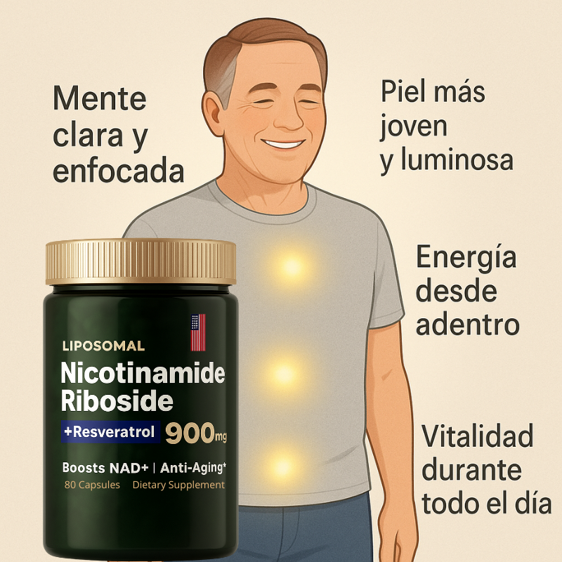 Liposomal NAD + Resveratrol: Nicotinamida Adenina Dinucleótido Formula Americana