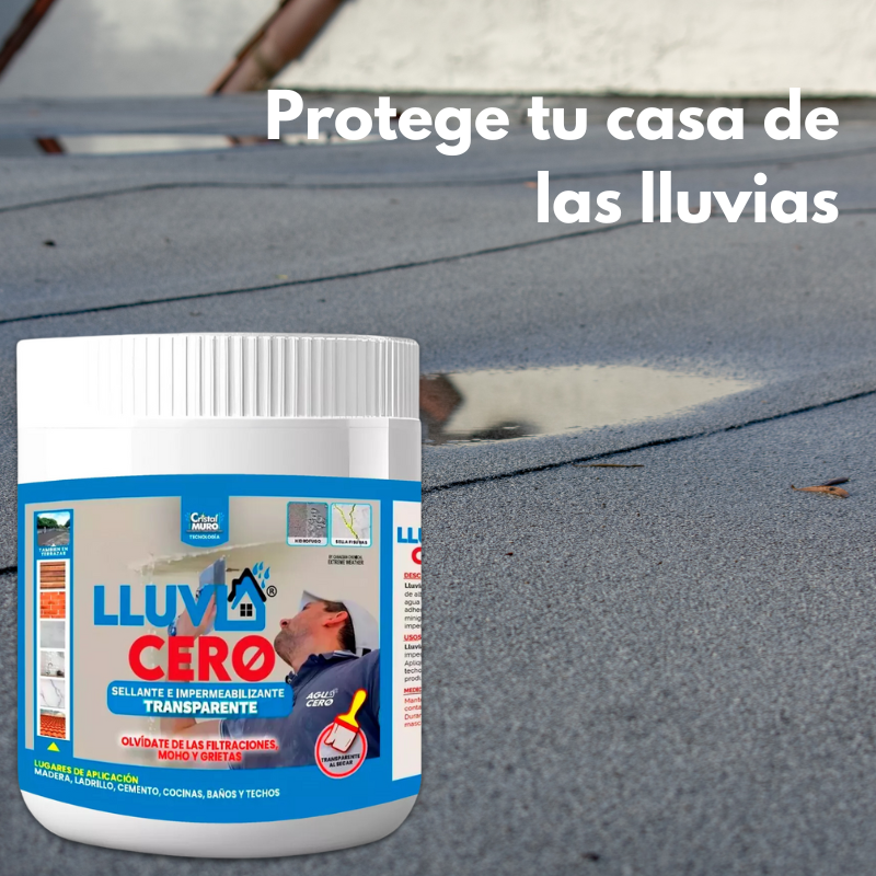 LluviaCero™: Impermeabilizante y Sellador Transparente de 1 Litro