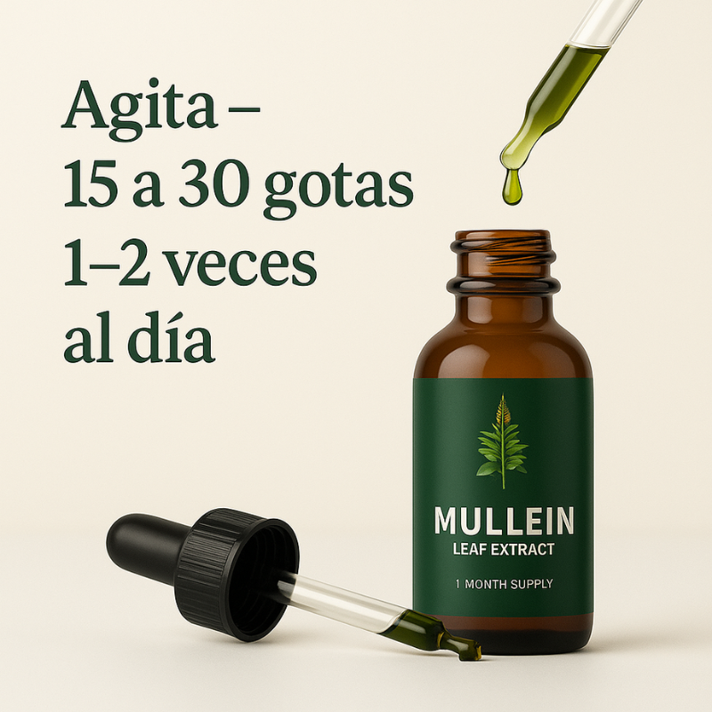 Mullein Gotas™: Limpieza Pulmonar & Hepática Natural
