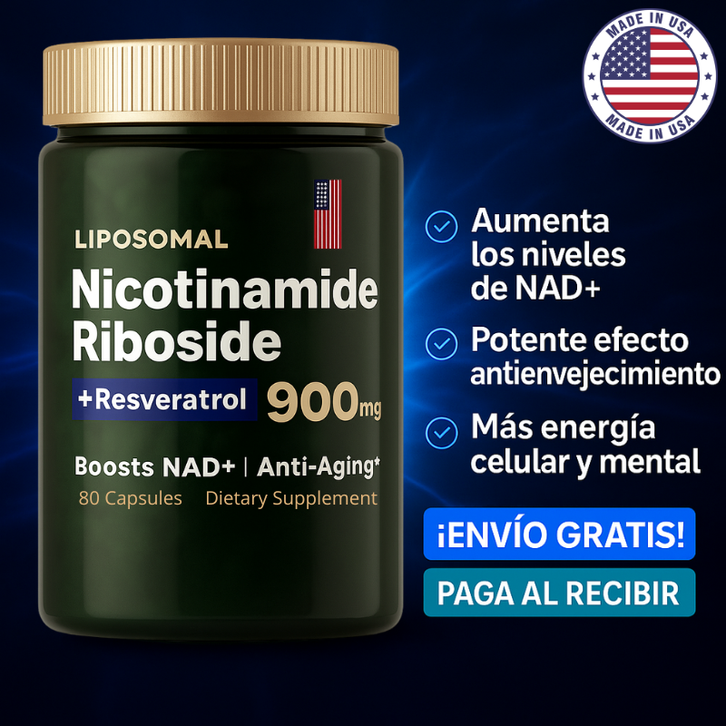 Liposomal NAD + Resveratrol: Nicotinamida Adenina Dinucleótido Formula Americana