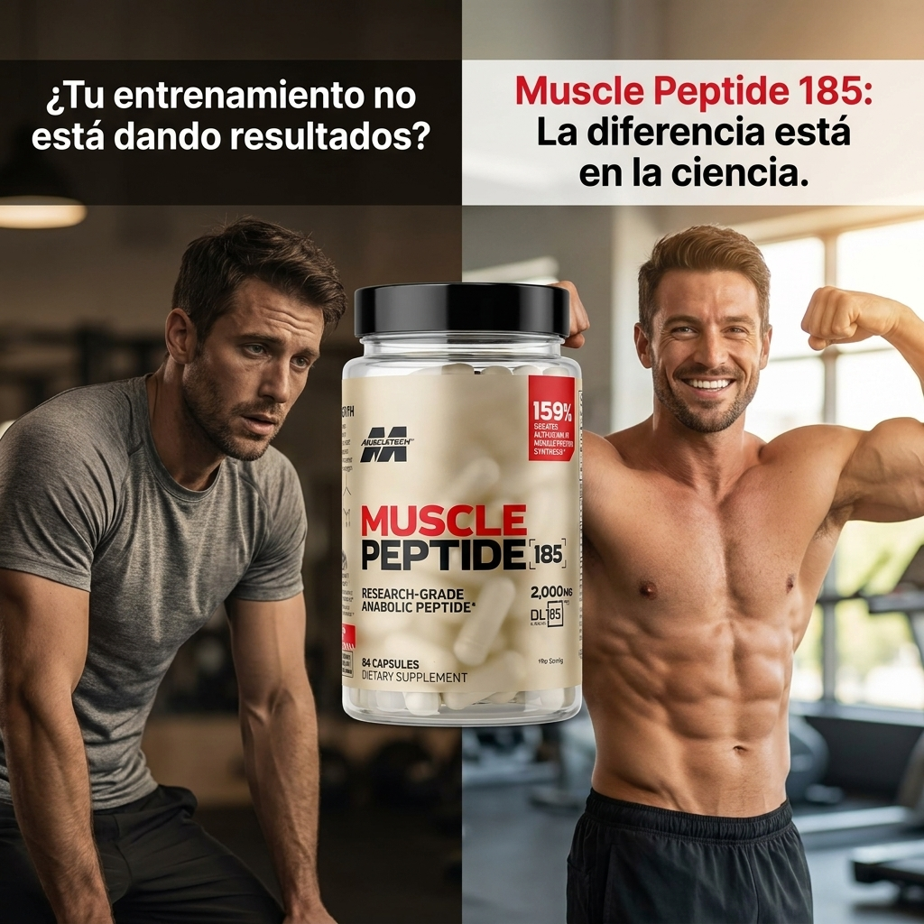 Muscle Peptide 185 — Recupera Fuerza y Músculo con el Péptido más Potente del Mercado