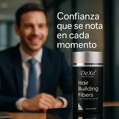 Polvo Capilar de Fibras Dexe™: Solución Inmediata para Zonas con Calvicie | Negro