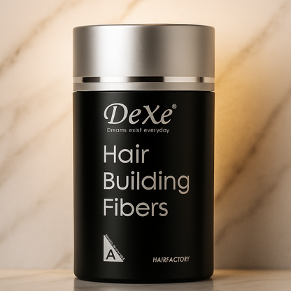 Polvo Capilar de Fibras Dexe™: Solución Inmediata para Zonas con Calvicie | Negro