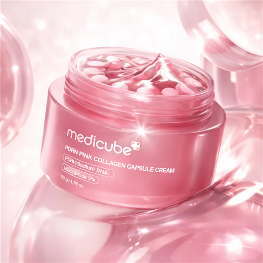 Medicube PDRN Crema reparadora con capsulas de colágeno ™: 55g Piel firme, luminosa y visiblemente rejuvenecida