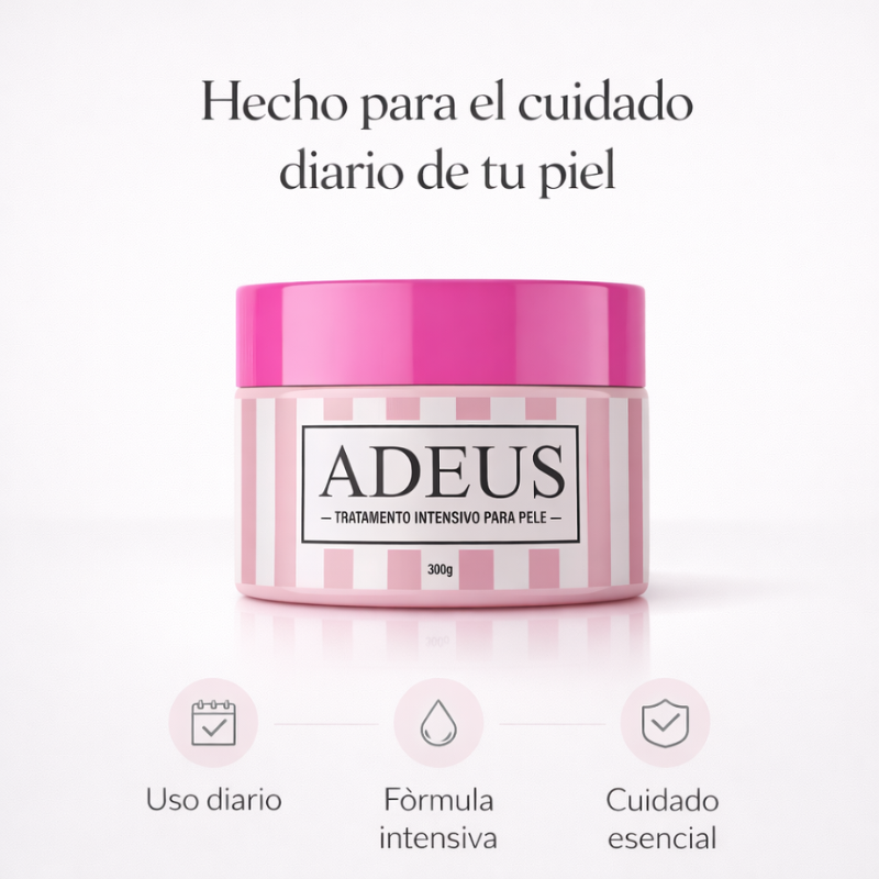 Adeus™: Crema Hidratante Intensiva Para Piel Adeus 300g