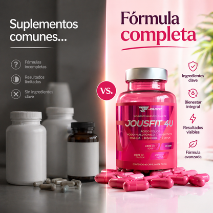 JOUSFIT 4U™ – Cápsulas Para Desinflamar, Energía y Piel Radiante