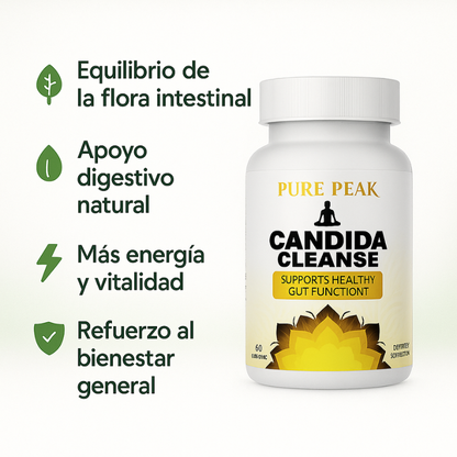 Candida Cleanse Pure Peak™: Apoyo Natural para tu Salud Intestinal 60 Cápsulas