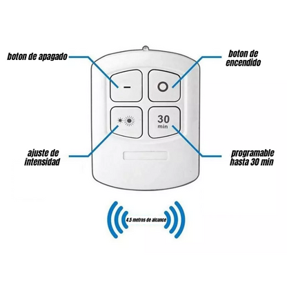 LumiSet Pro™💡☀️: Set de 3 Luces led con Control Remoto