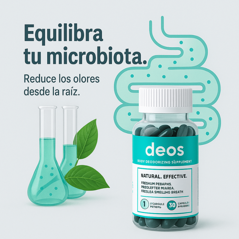 Deos™: Suplemento Desodorante Corporal de Acción Interna