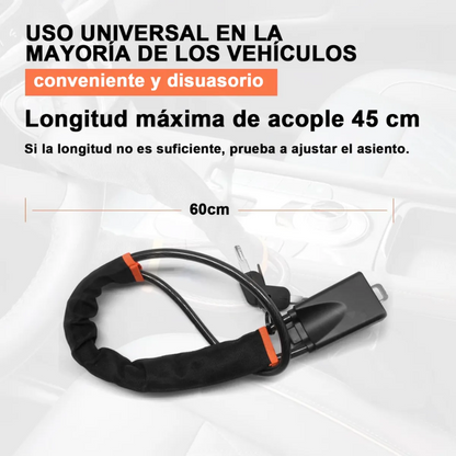 DriveLock™: Bloqueo de Volante de Hierro con Cierre Universal y 3 llaves