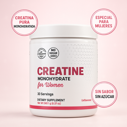 Creatina Monohidratada 100% Pura™: Fórmula diseñada para mujeres, Más Energía, Rendimiento y Tonificación