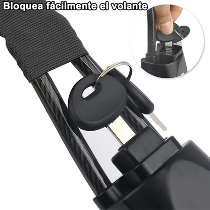DriveLock™: Bloqueo de Volante de Hierro con Cierre Universal y 3 llaves