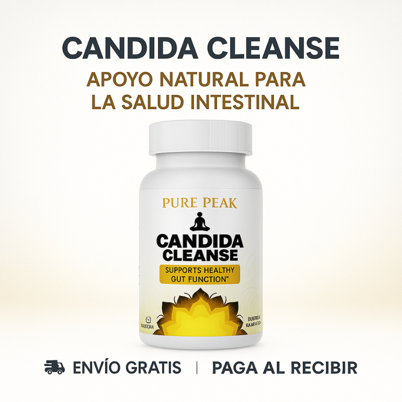 Candida Cleanse Pure Peak™: Apoyo Natural para tu Salud Intestinal 60 Cápsulas