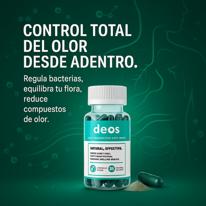 Deos™: Suplemento Desodorante Corporal de Acción Interna