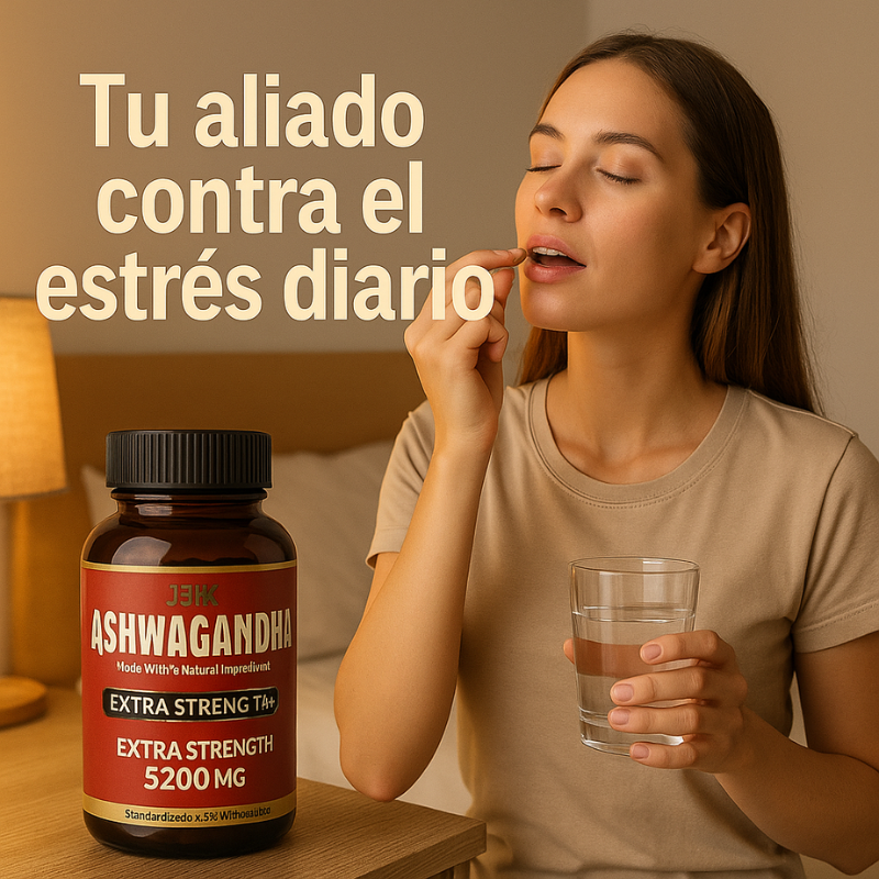 Ashwagandha Extra Fuerte™: 5200 mg, Manejo del Estrés y Sueño, 90 Cápsulas
