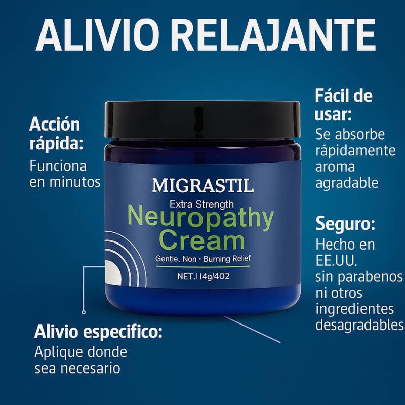 Migrastil™ Crema para Neuropatía Extra Fuerte – Oferta Especial 2x1