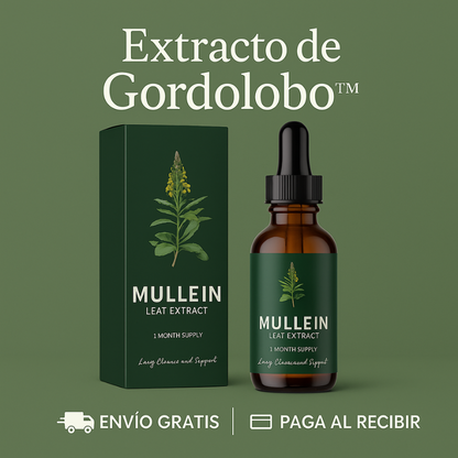 Mullein Gotas™: Limpieza Pulmonar & Hepática Natural