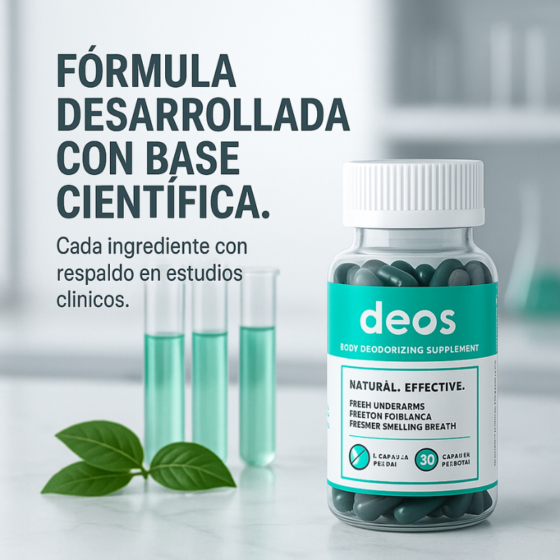 Deos™: Suplemento Desodorante Corporal de Acción Interna