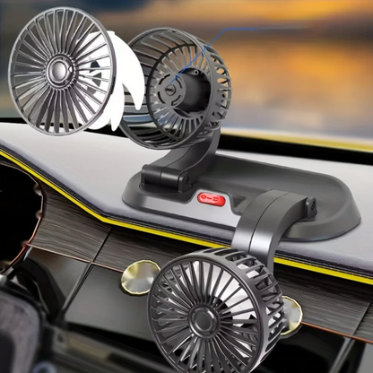 UltraFresh Auto Pro™: Ventilador de Doble Potencia USB para Auto