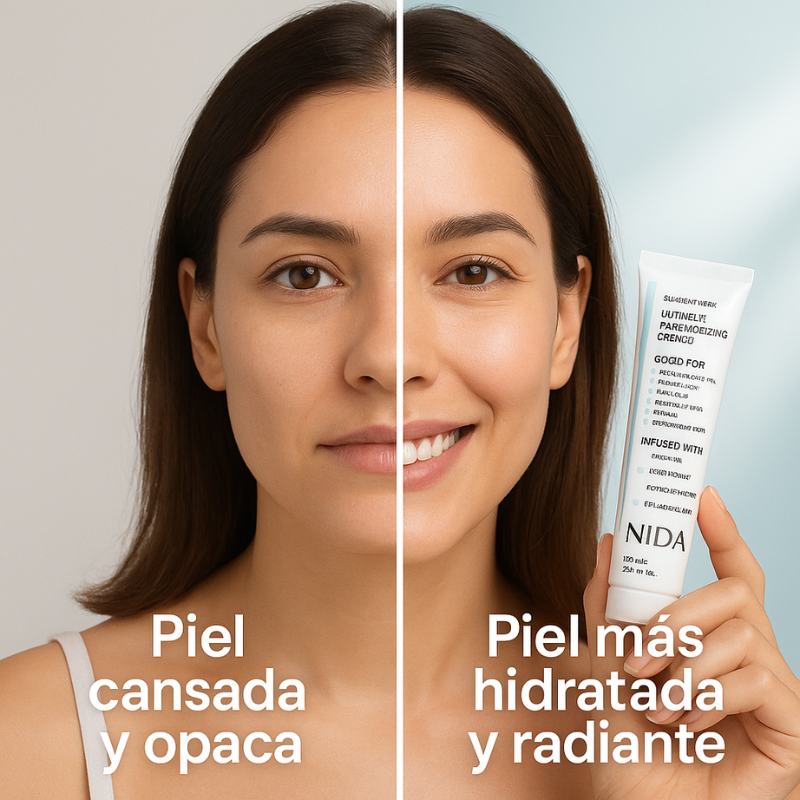 NIDA™: Crema Hidratante Avanzada con Colágeno, Niacinamida, Centella Asiática y Ácido Hialurónico