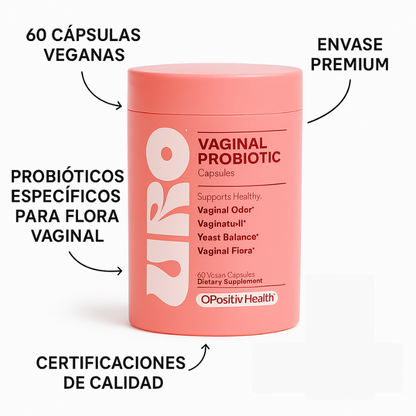 URO Vaginal Probiotic™: Frescura y confianza todos los días