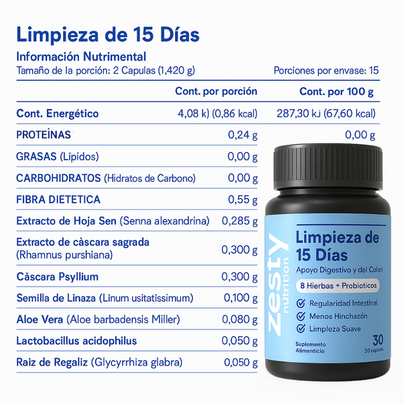 Zetsy™ 15 Días – Fórmula Natural para Bienestar Digestivo