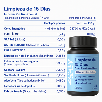 Zetsy™ 15 Días – Fórmula Natural para Bienestar Digestivo