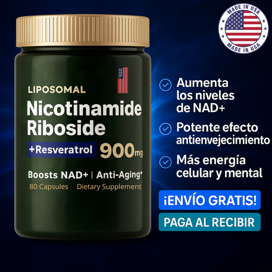 Liposomal NAD + Resveratrol: Nicotinamida Adenina Dinucleótido Formula Americana