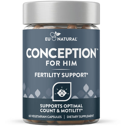 Conception for Him — Suplemento de Fertilidad Masculina, 60 cápsulas vegetarianas
