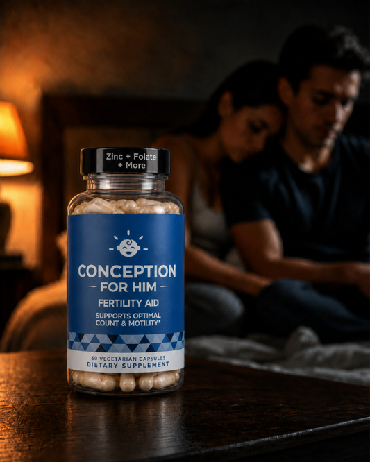 Conception for Him - pareja con frasco