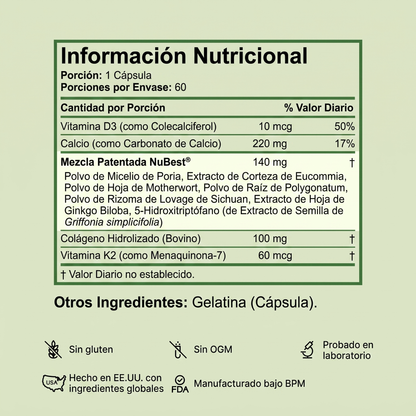 NuBest Tall 10+ — Suplemento de Crecimiento para Niños y Adolescentes (60 cápsulas · Original USA)