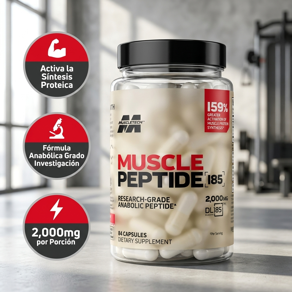 Muscle Peptide 185 — Recupera Fuerza y Músculo con el Péptido más Potente del Mercado