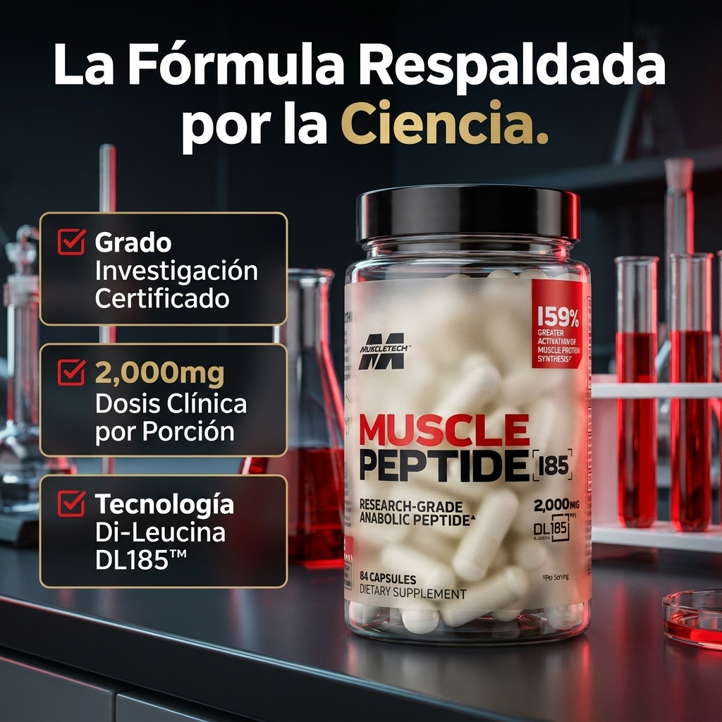 Muscle Peptide 185 — Recupera Fuerza y Músculo con el Péptido más Potente del Mercado