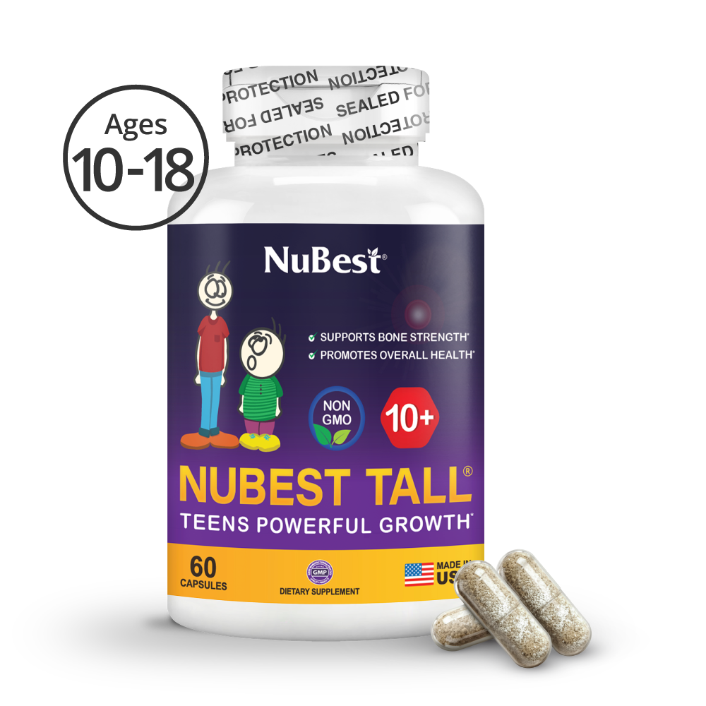 Frasco NuBest Tall 10+ original de USA - 60 cápsulas